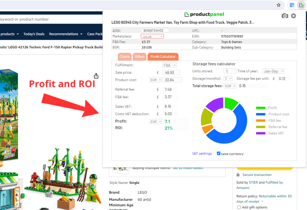Amazon profit calculator
